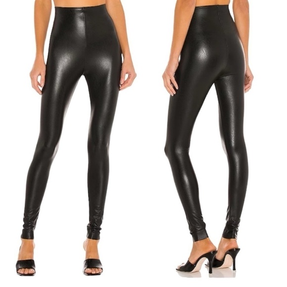 Commando Pants - Commando women’s control top faux leather high rise legging black size medium